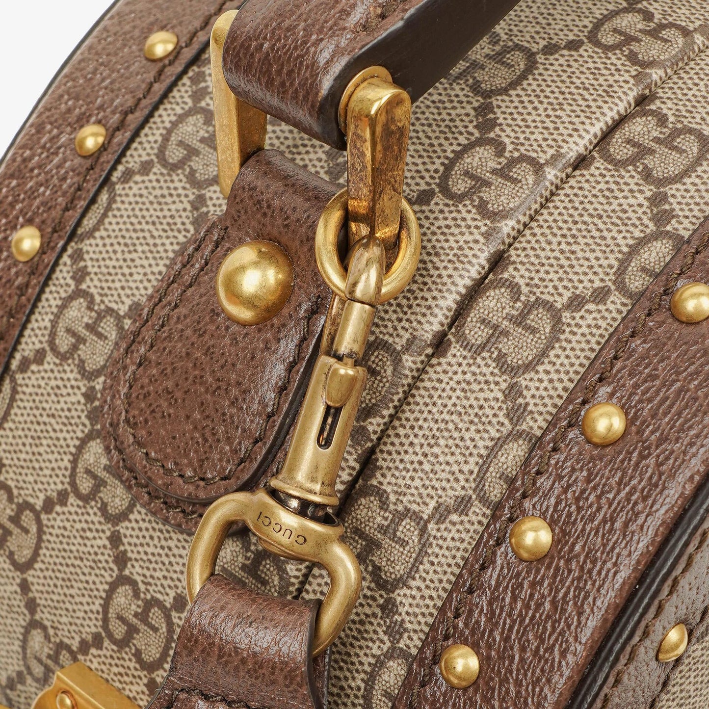 Gucci Savoy Extra Small Hutkoffer aus Web GG Supreme Canvas