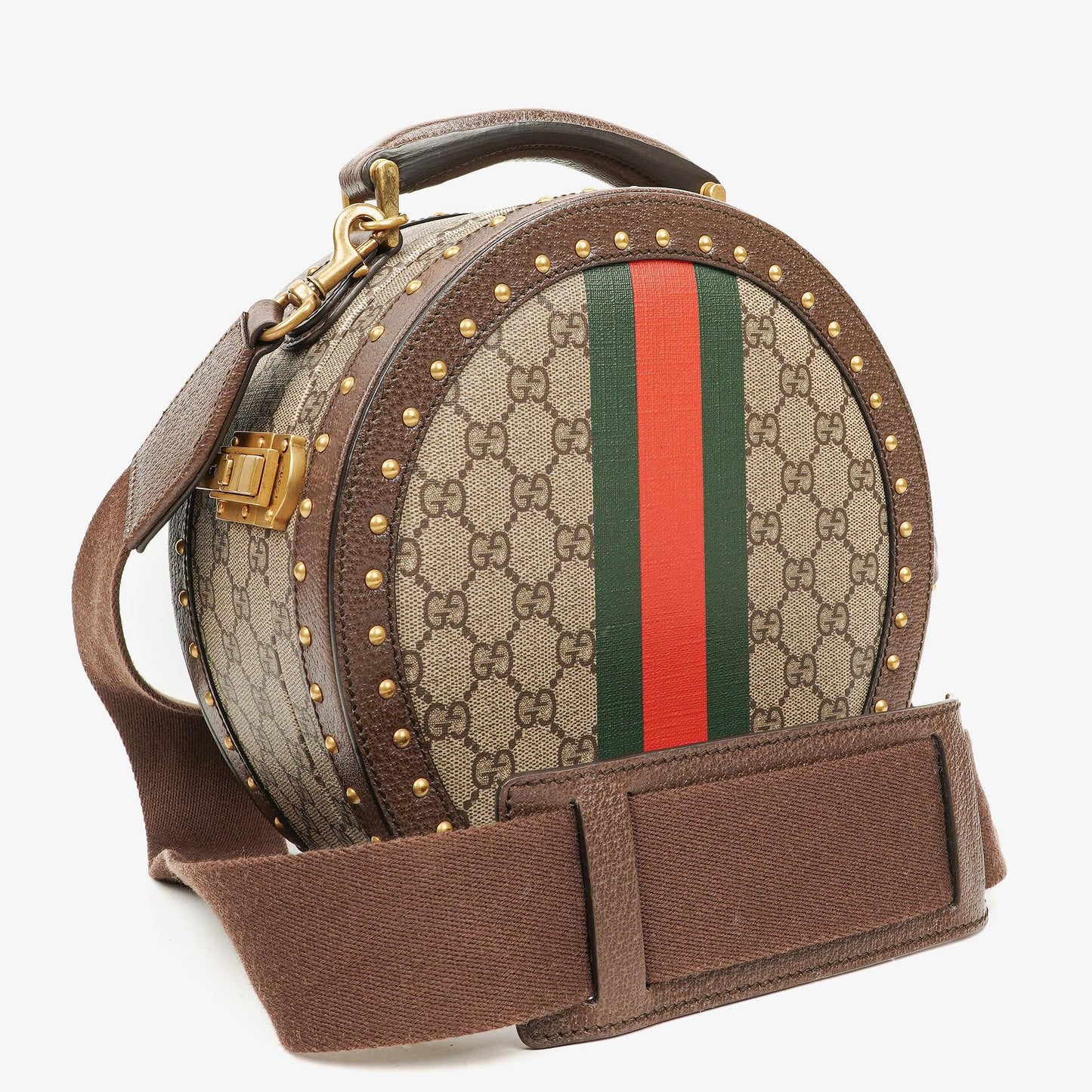 Gucci Savoy Extra Small Hutkoffer aus Web GG Supreme Canvas