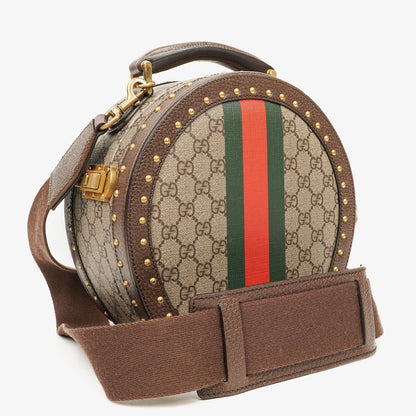 Gucci Savoy Extra Small Hutkoffer aus Web GG Supreme Canvas