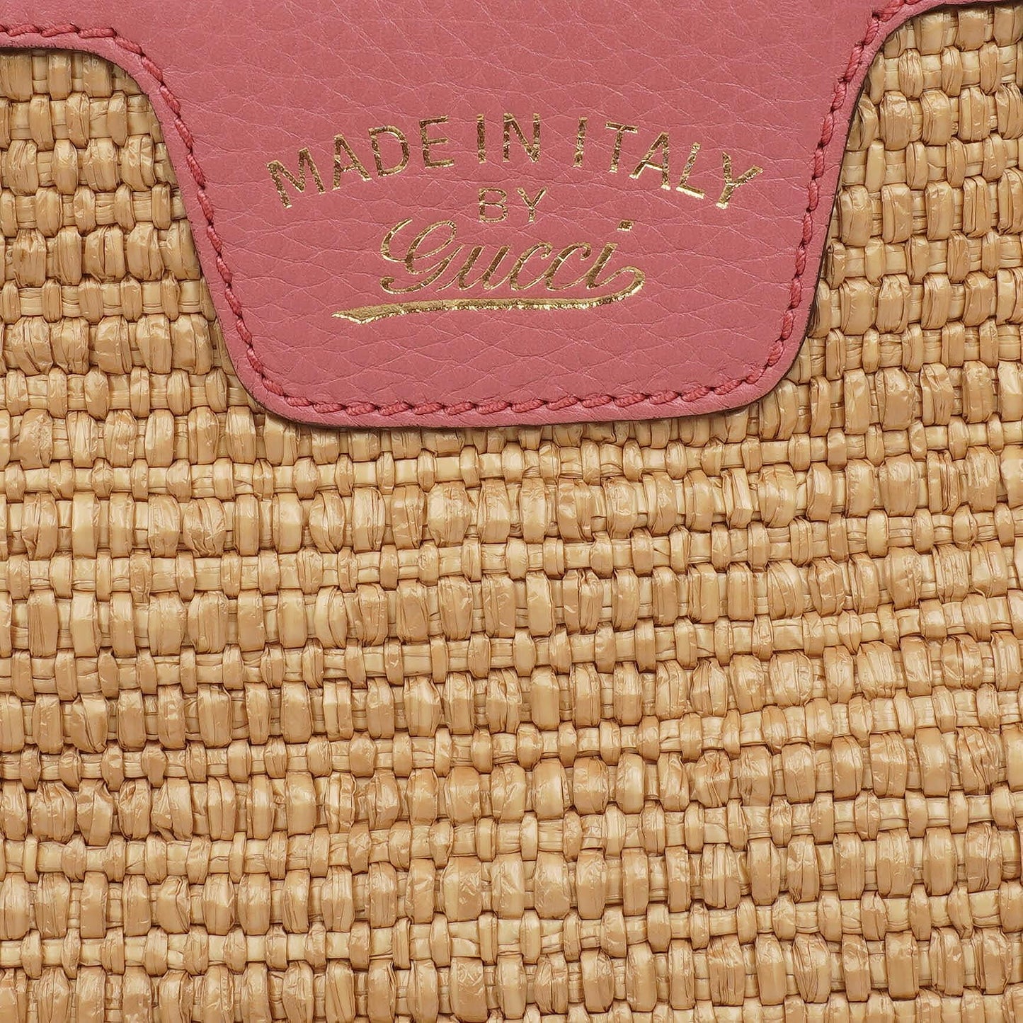 Gucci Shopper Bamboo Raffia Tote Tasche