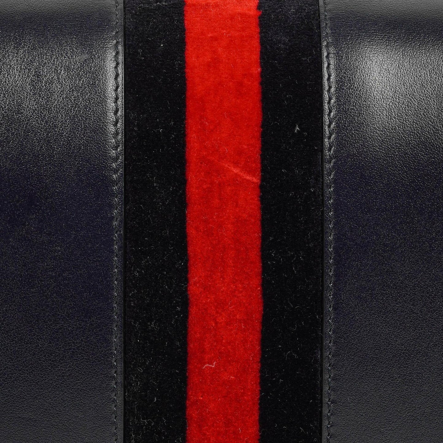 Gucci Kleine Horsebit 1955 Schultertasche aus dunkelblauem Leder
