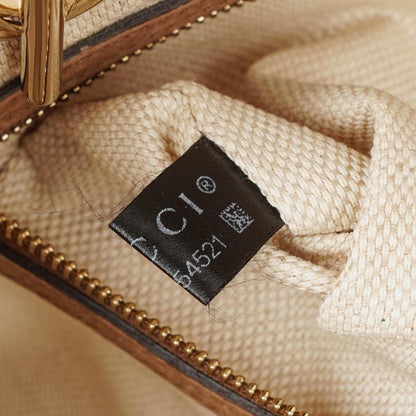 Gucci Kleine Soho Bowler Tasche aus braunem Nubukleder