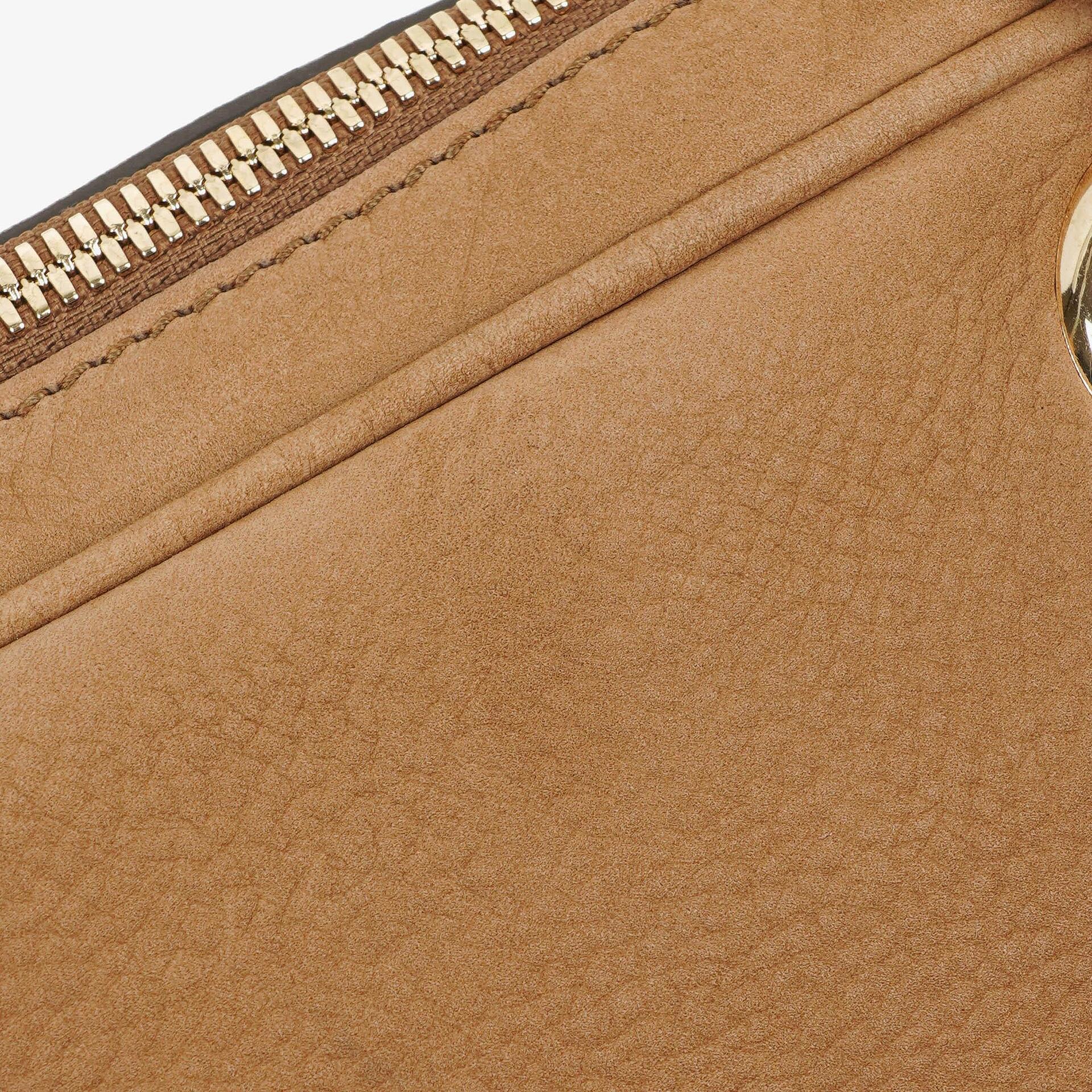 Gucci Kleine Soho Bowler Tasche aus braunem Nubukleder