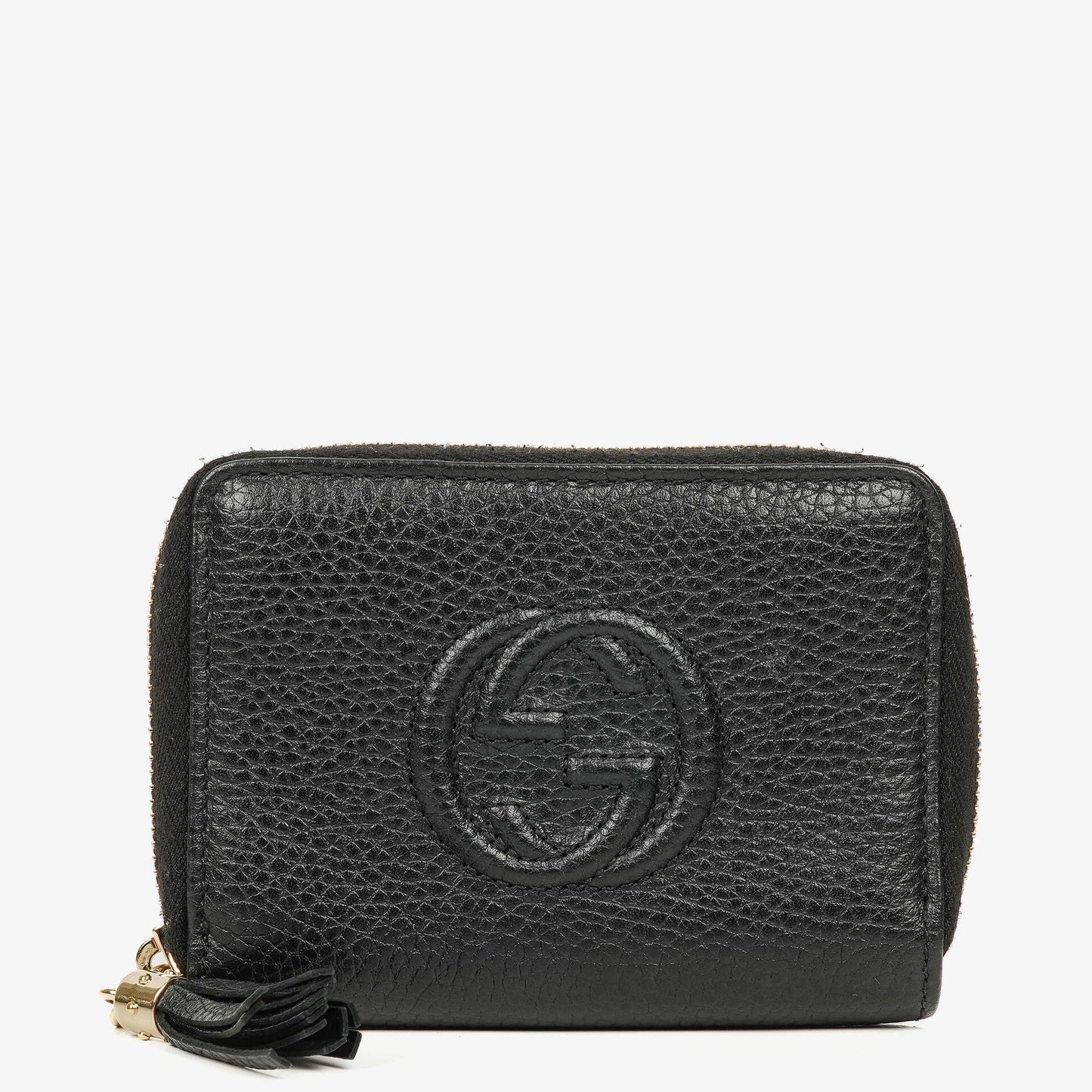 Gucci Soho Münzetui aus schwarzem Leder