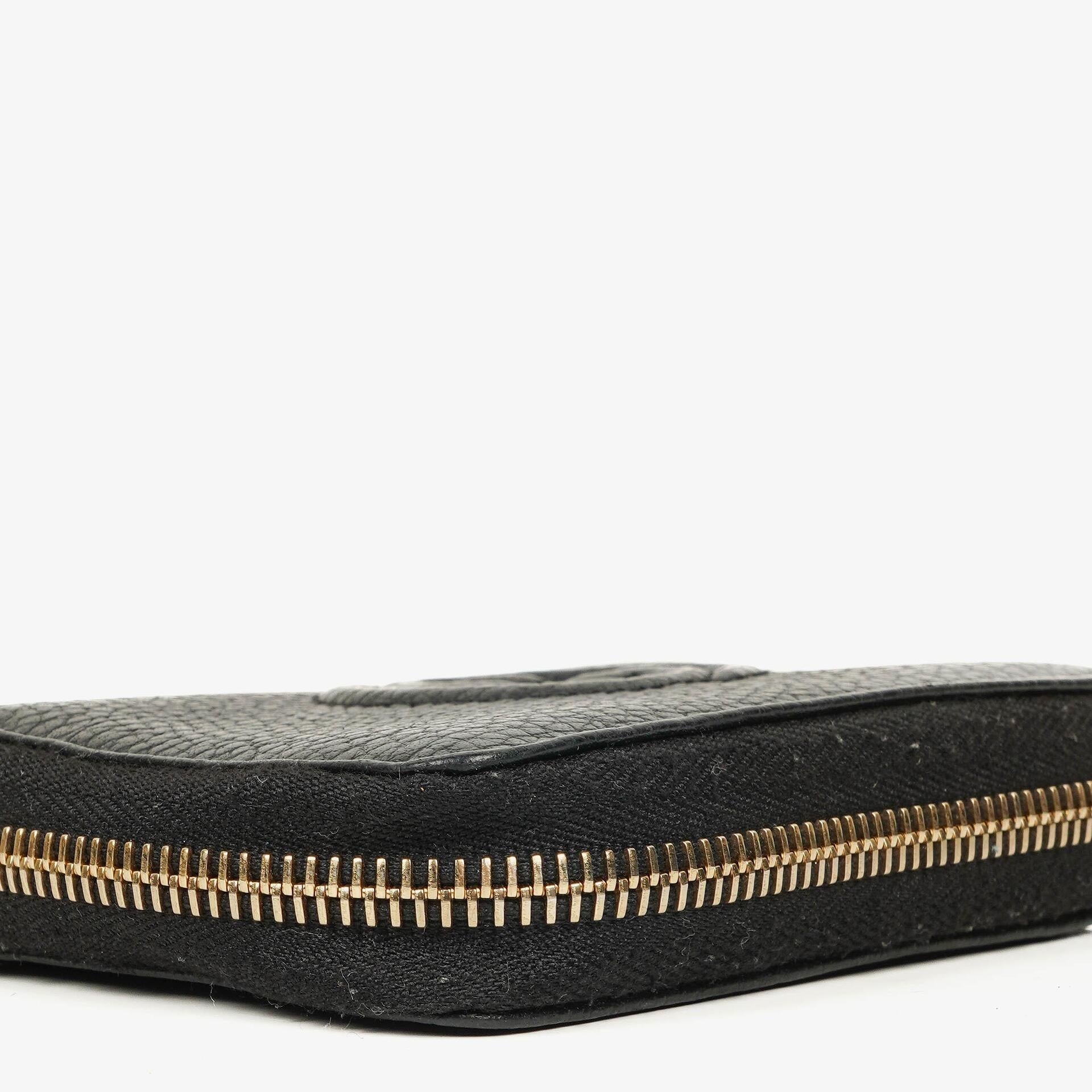 Gucci Soho Münzetui aus schwarzem Leder