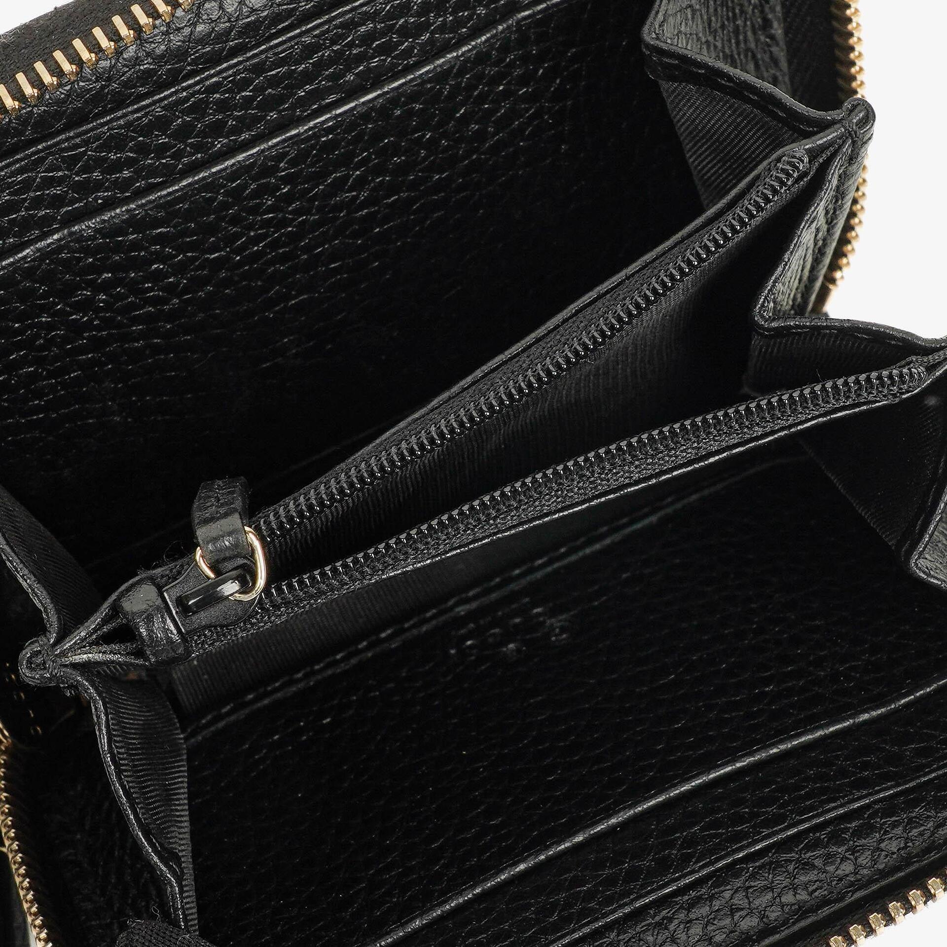Gucci Soho Münzetui aus schwarzem Leder