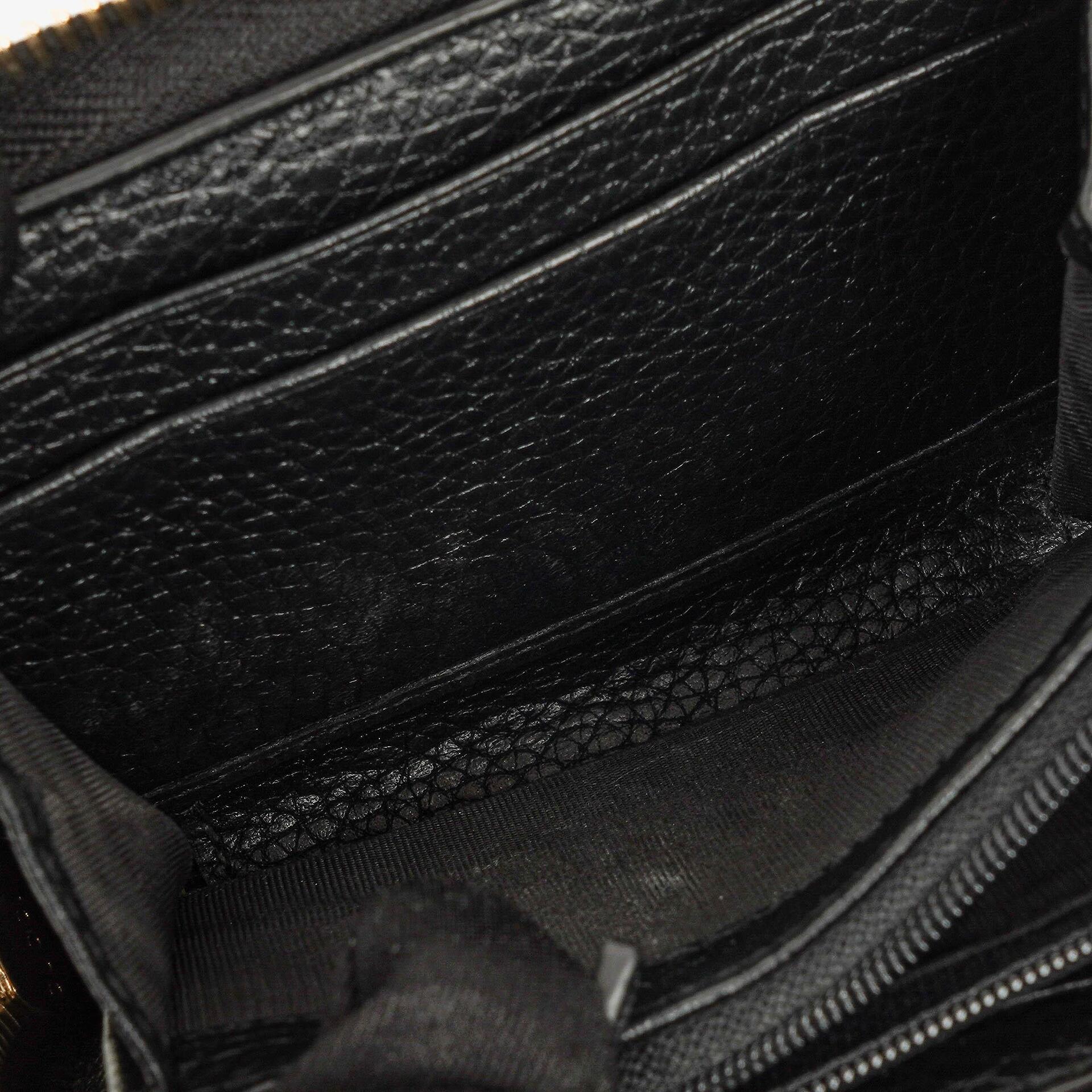 Gucci Soho Münzetui aus schwarzem Leder