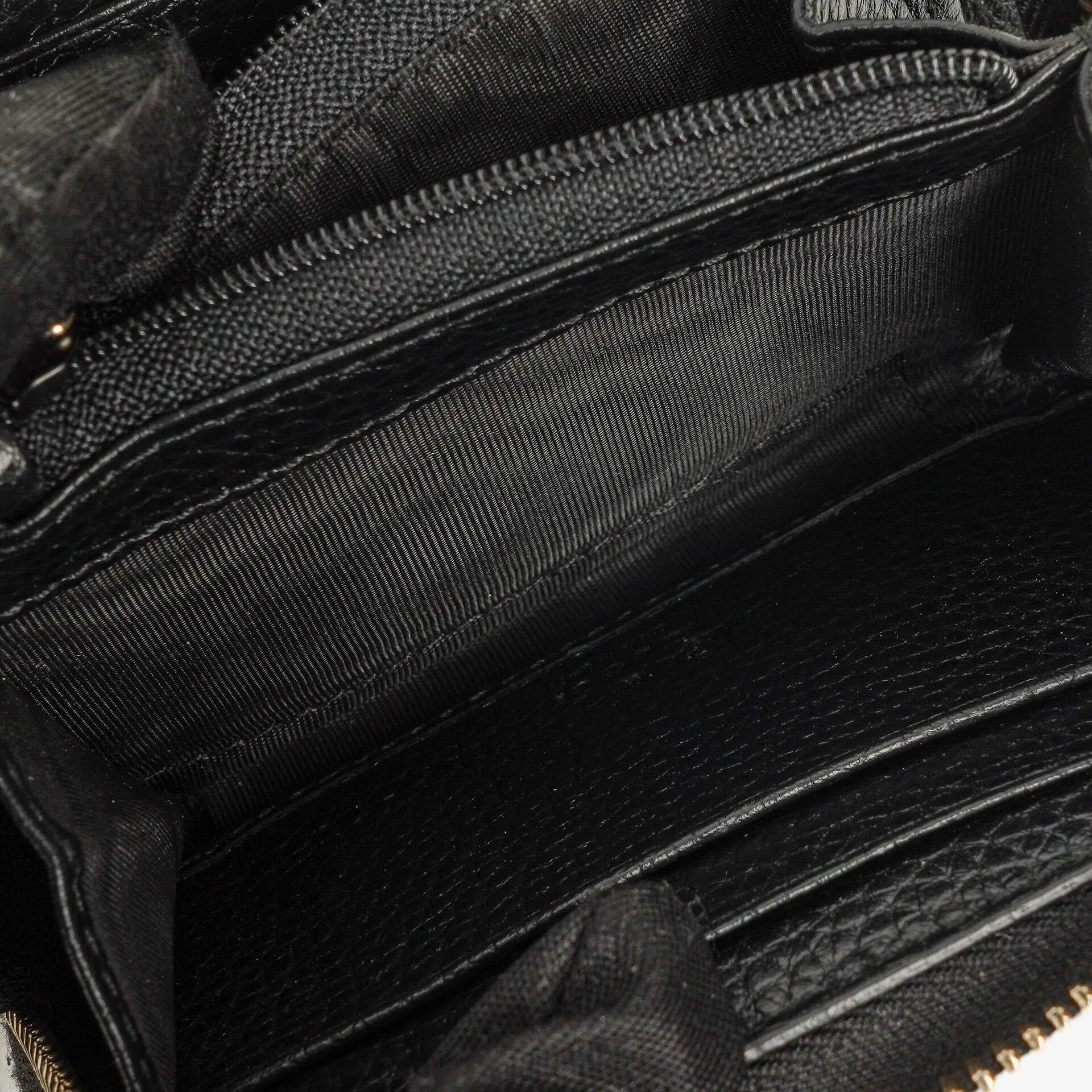 Gucci Soho Münzetui aus schwarzem Leder