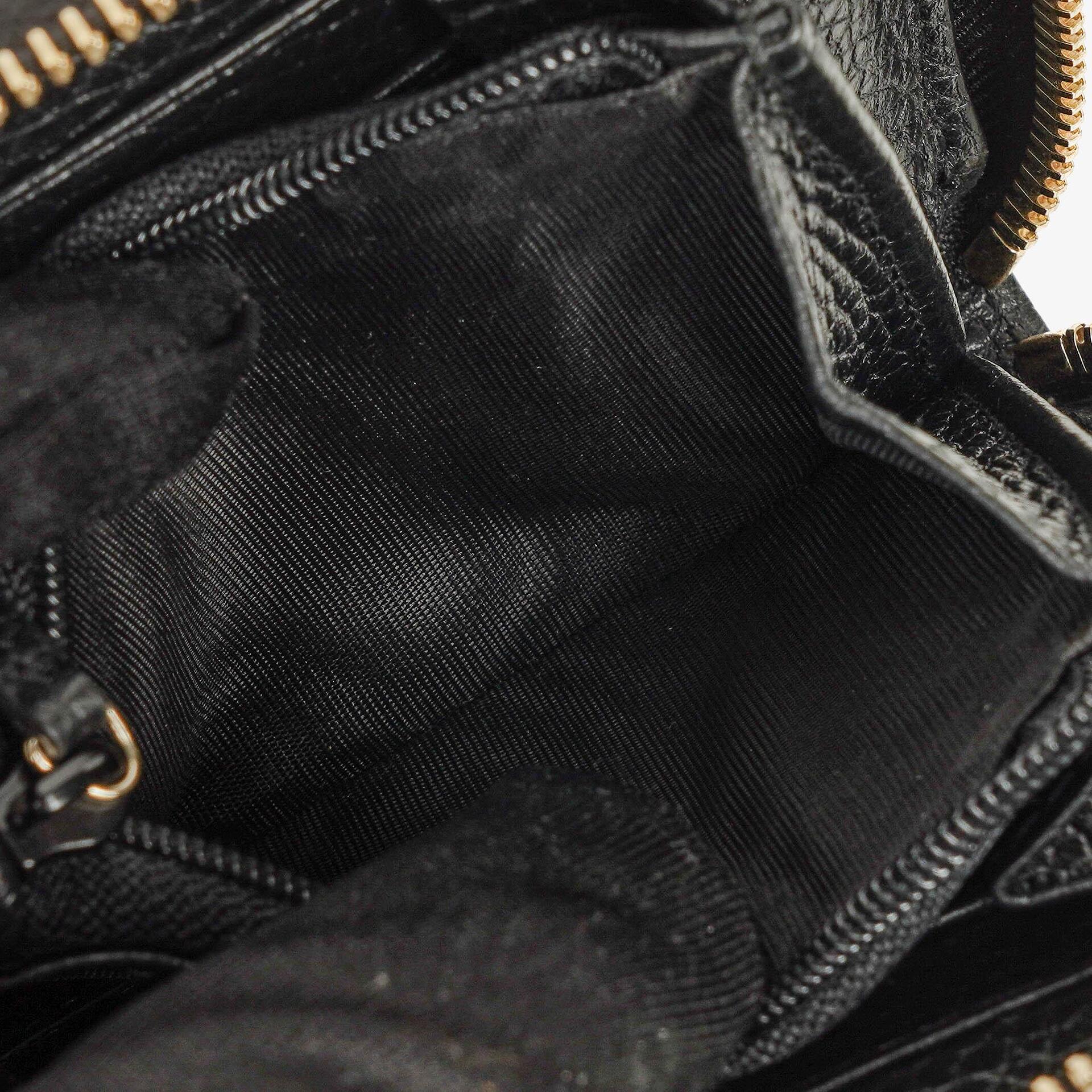 Gucci Soho Münzetui aus schwarzem Leder