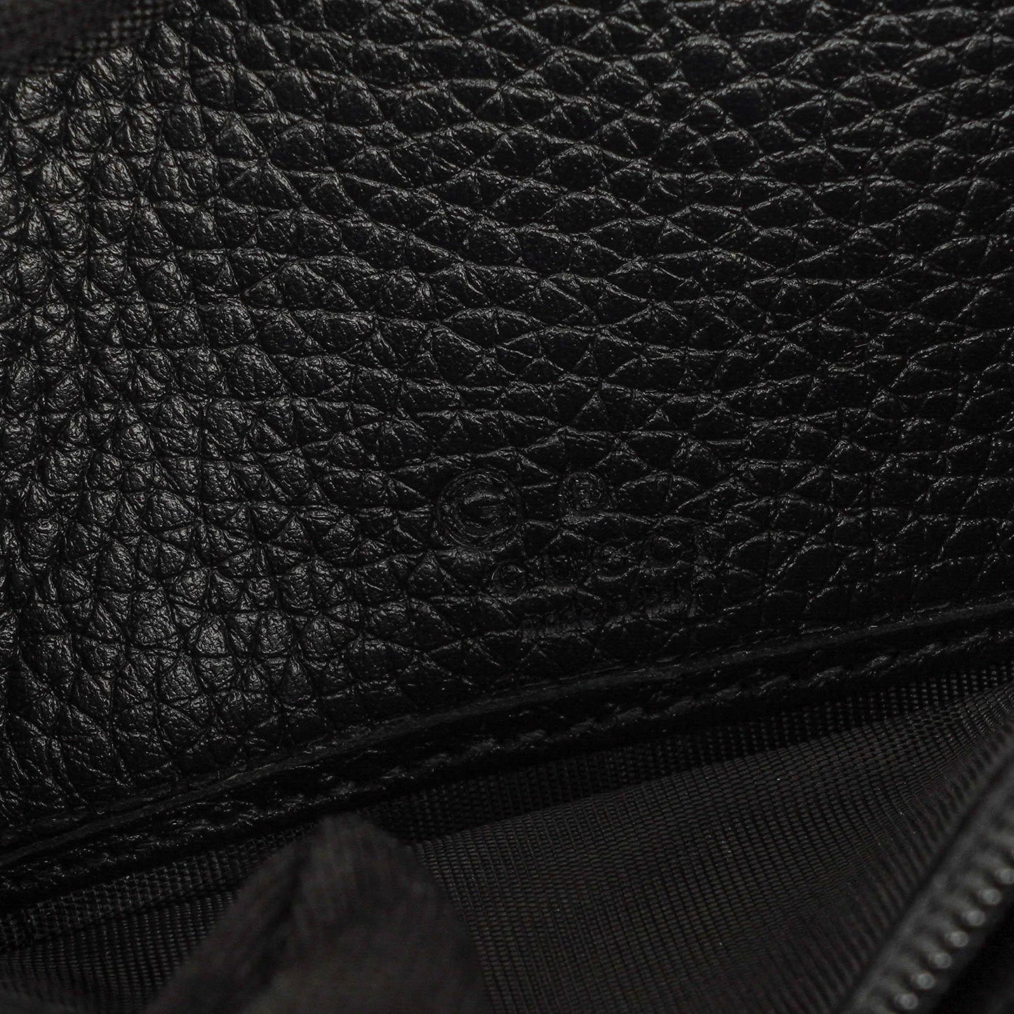 Gucci Soho Münzetui aus schwarzem Leder