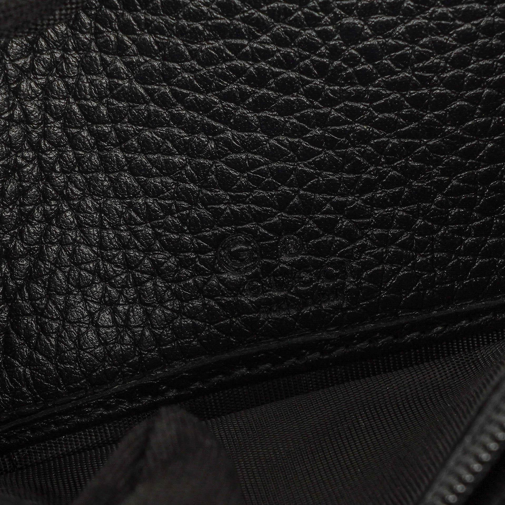 Gucci Soho Münzetui aus schwarzem Leder