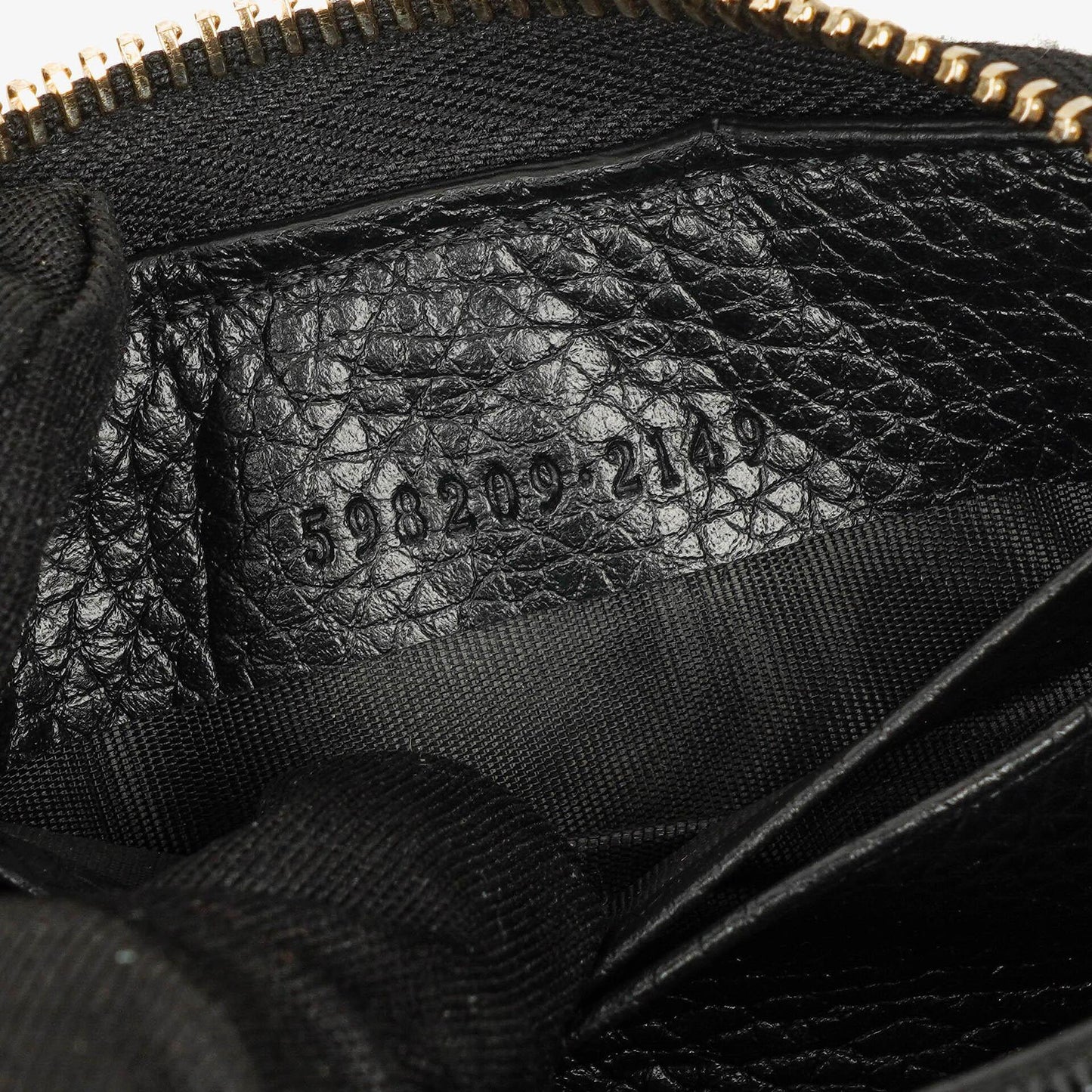 Gucci Soho Münzetui aus schwarzem Leder