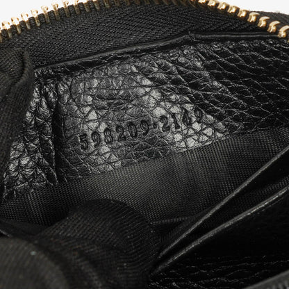 Gucci Soho Münzetui aus schwarzem Leder