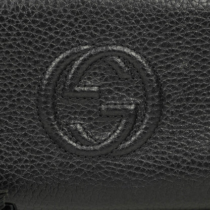 Gucci Soho Münzetui aus schwarzem Leder