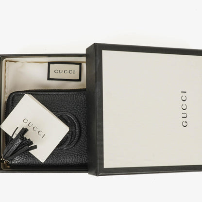 Gucci Soho Münzetui aus schwarzem Leder