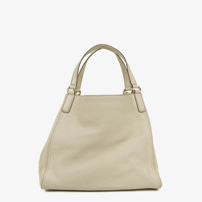 Gucci Soho Tote Tasche aus neutralfarbenem Leder