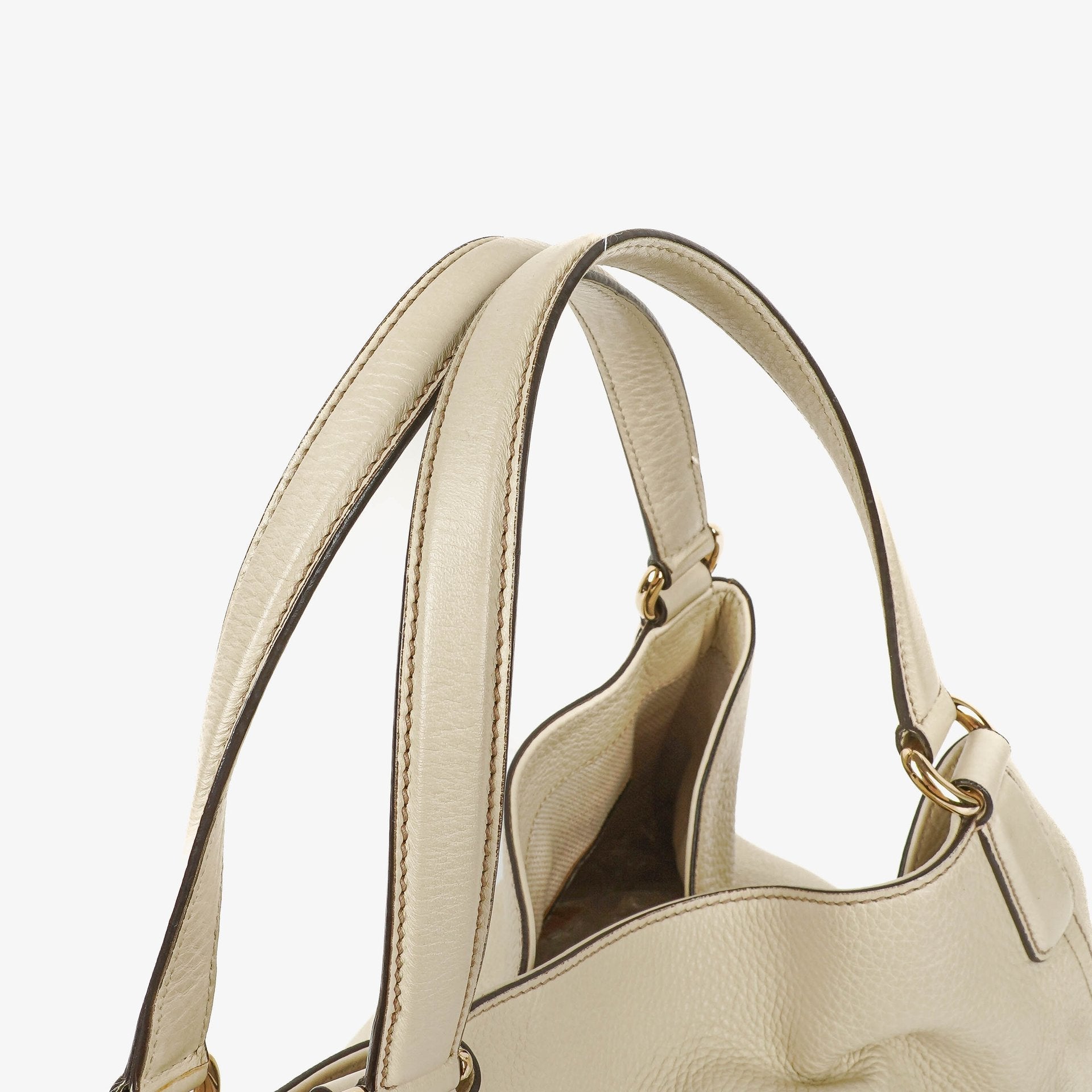 Gucci Soho Tote Tasche aus neutralfarbenem Leder