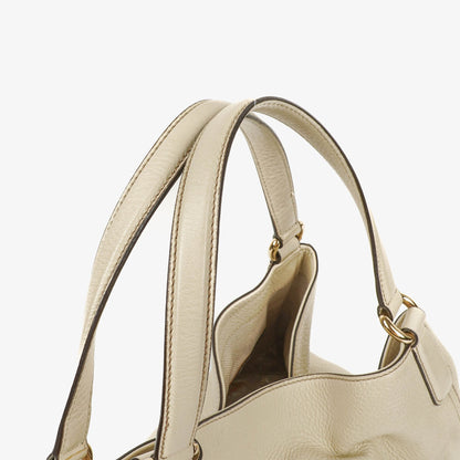 Gucci Soho Tote Tasche aus neutralfarbenem Leder