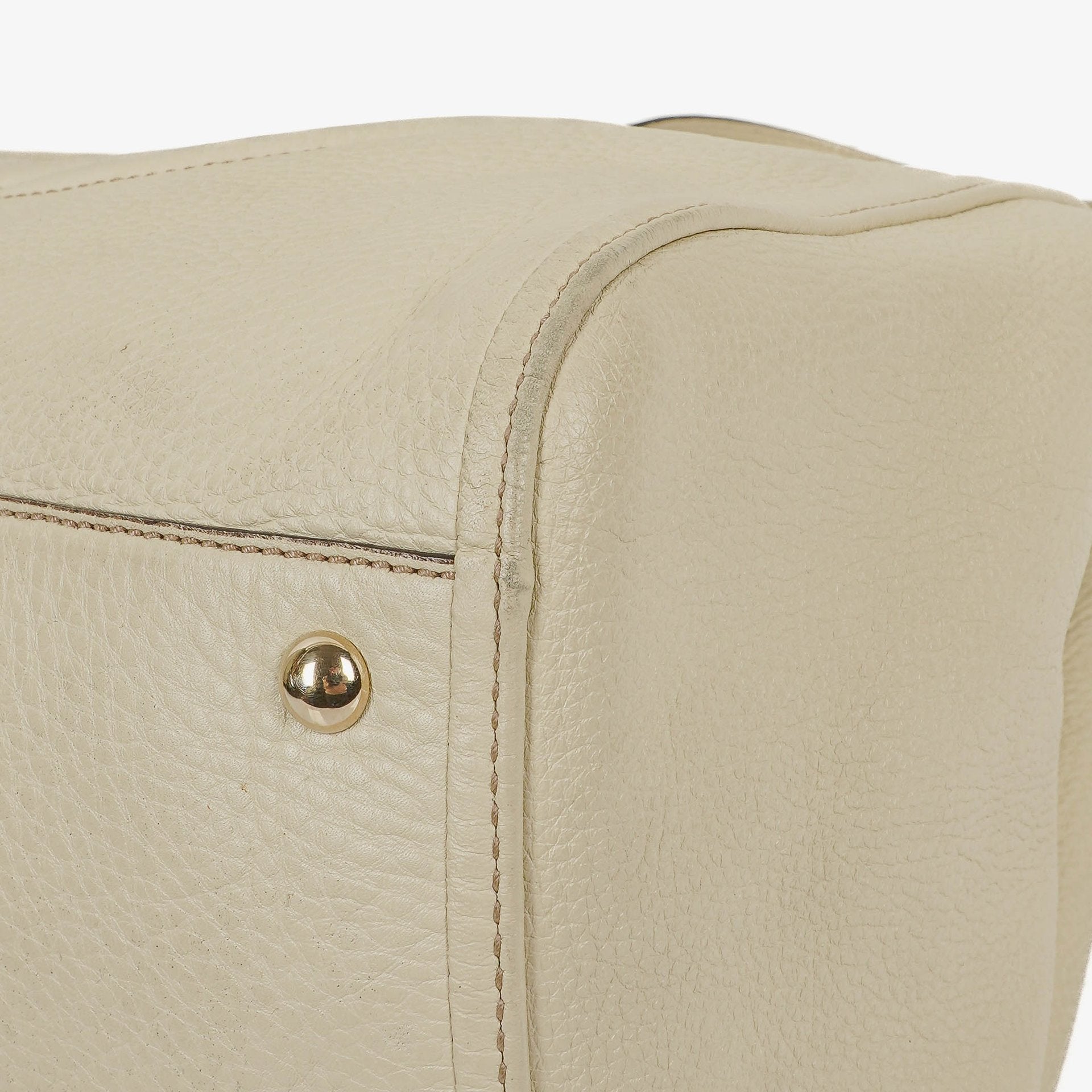 Gucci Soho Tote Tasche aus neutralfarbenem Leder