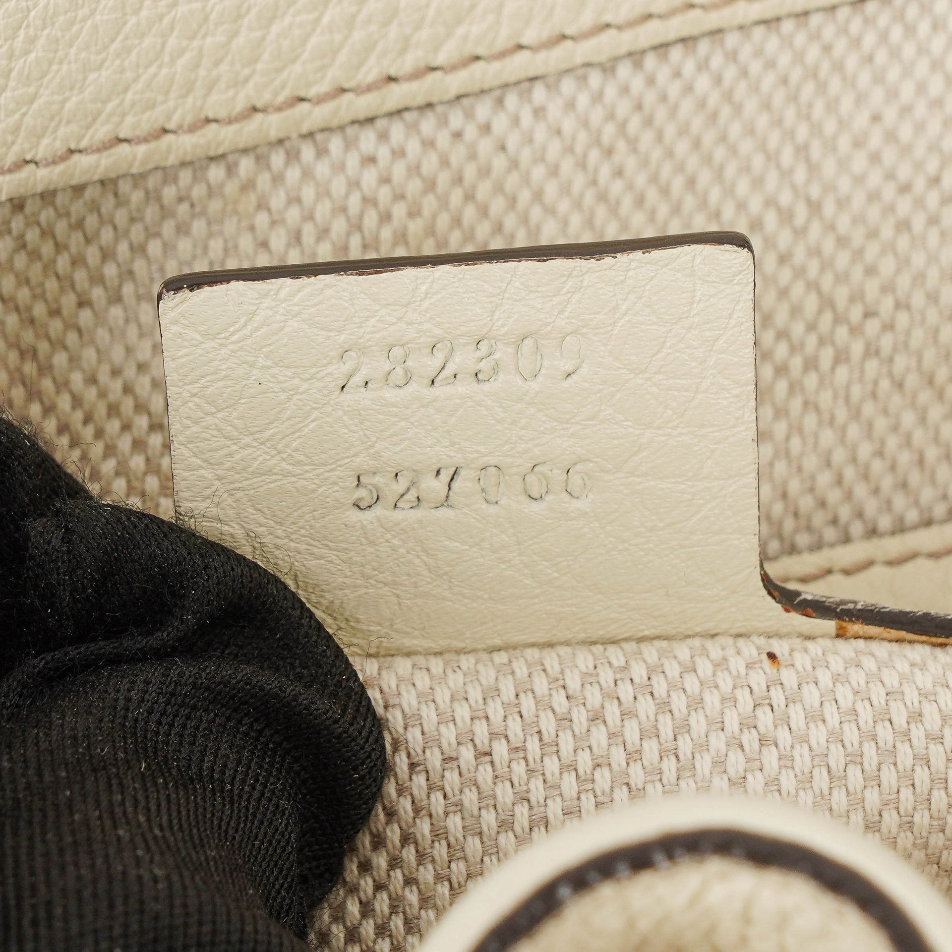 Gucci Soho Tote Tasche aus neutralfarbenem Leder
