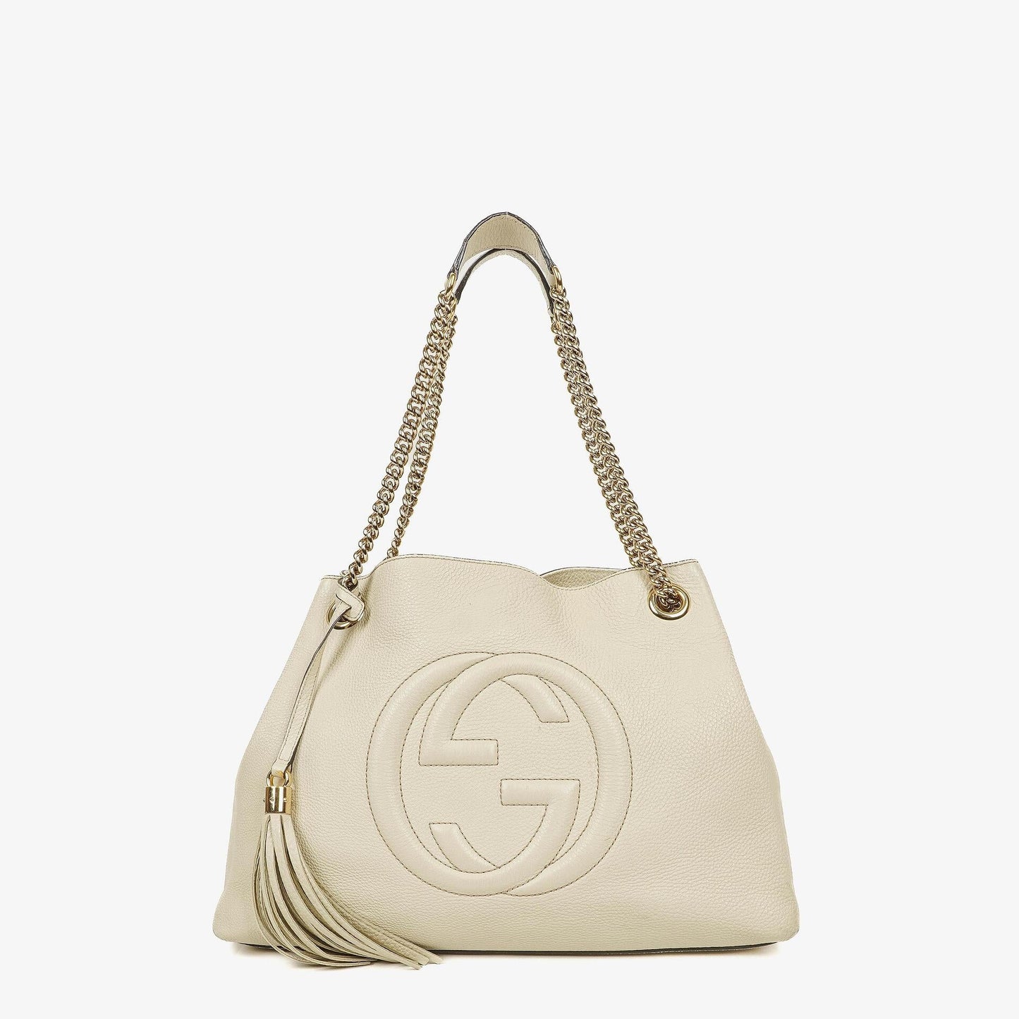 Gucci Soho Chain Tote Bag aus genarbtem Kalbsleder
