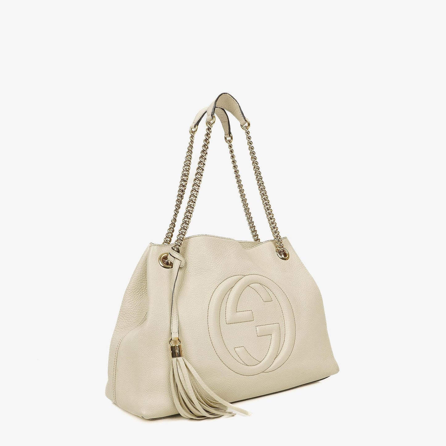 Gucci Soho Chain Tote Bag aus genarbtem Kalbsleder