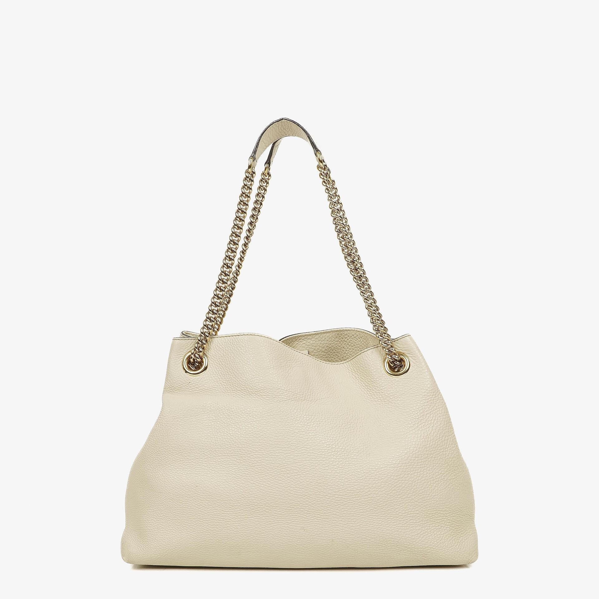 Gucci Soho Chain Tote Bag aus genarbtem Kalbsleder