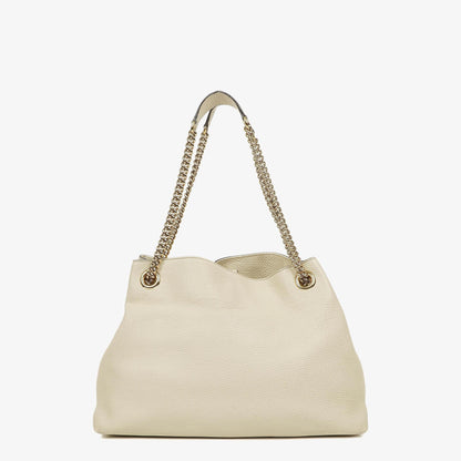 Gucci Soho Chain Tote Bag aus genarbtem Kalbsleder