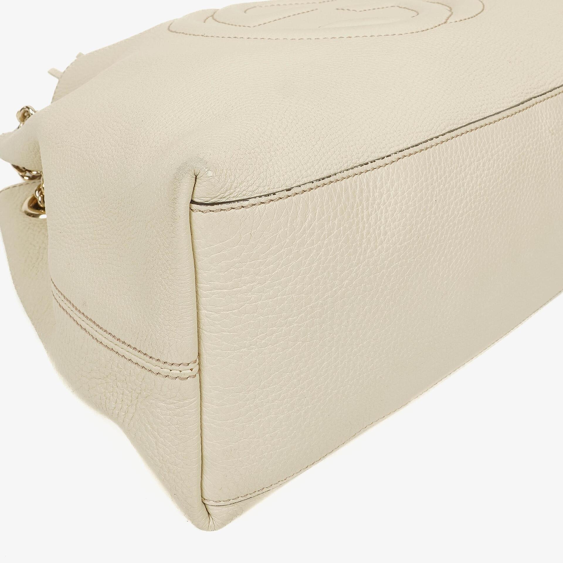 Gucci Soho Chain Tote Bag aus genarbtem Kalbsleder