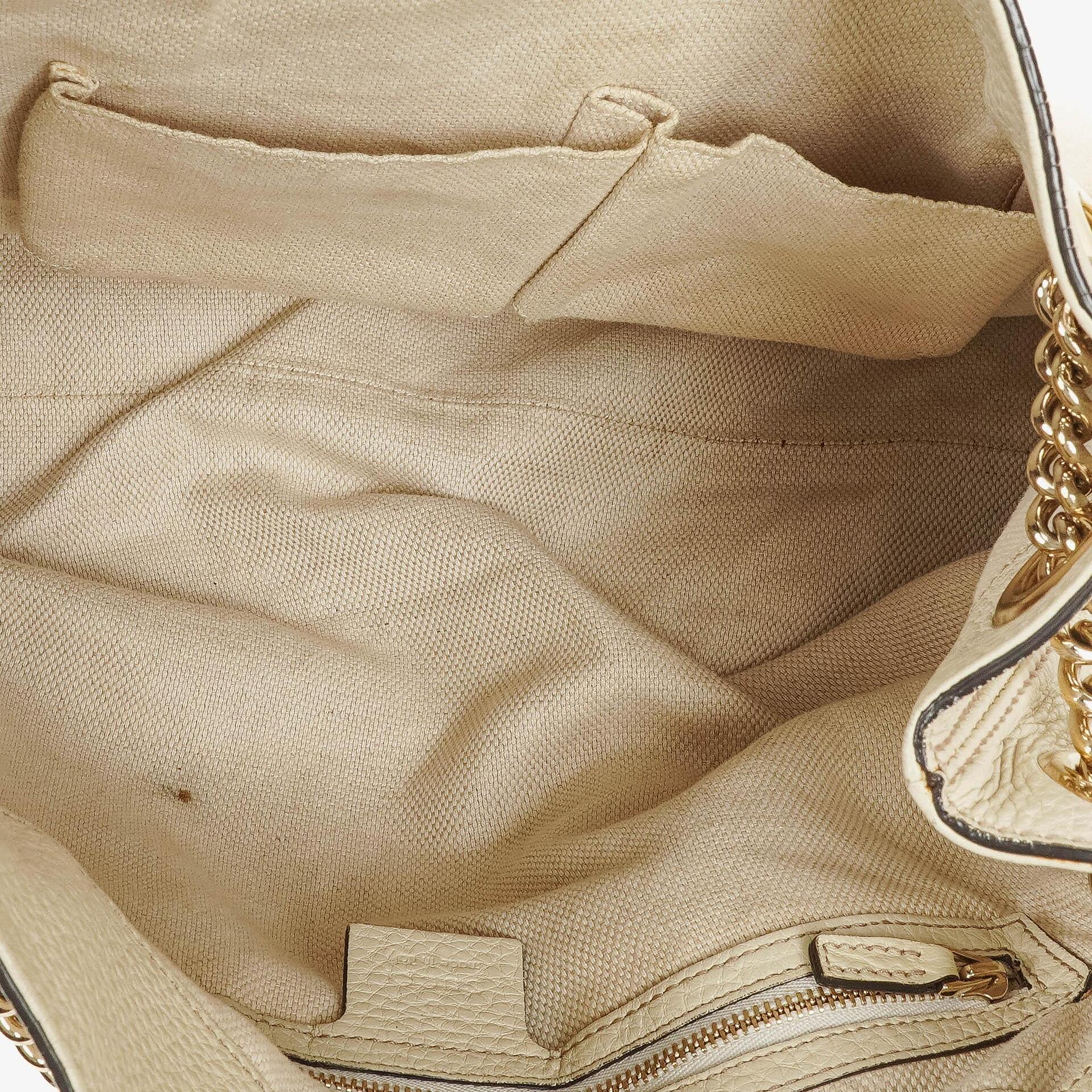 Gucci Soho Chain Tote Bag aus genarbtem Kalbsleder