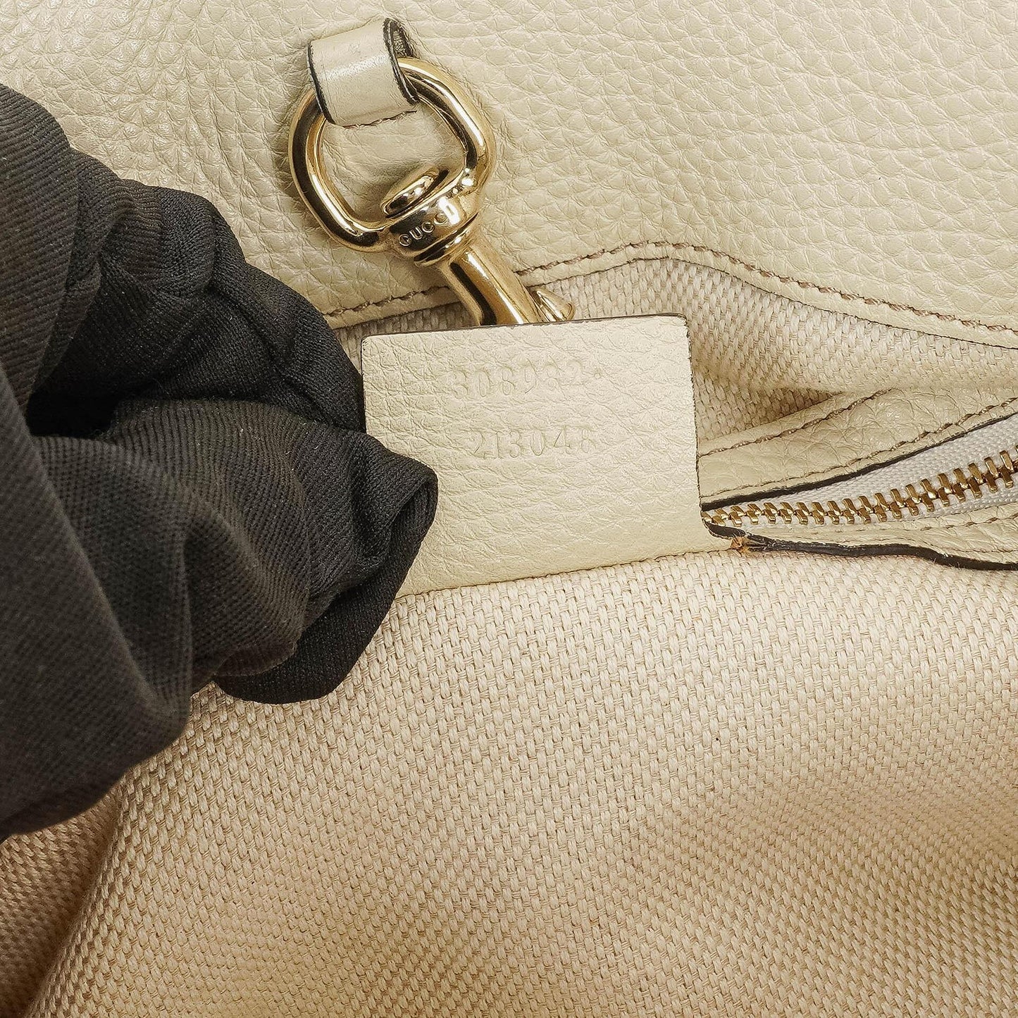 Gucci Soho Chain Tote Bag aus genarbtem Kalbsleder