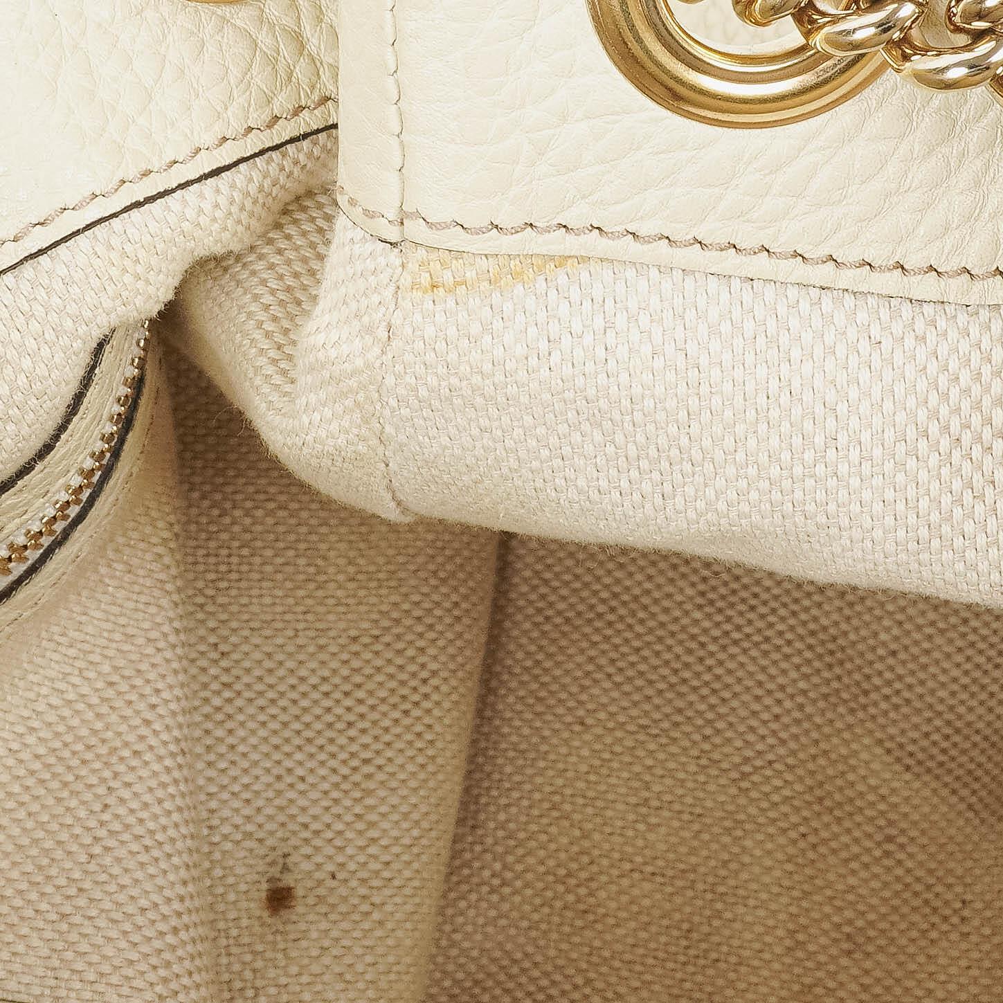 Gucci Soho Chain Tote Bag aus genarbtem Kalbsleder