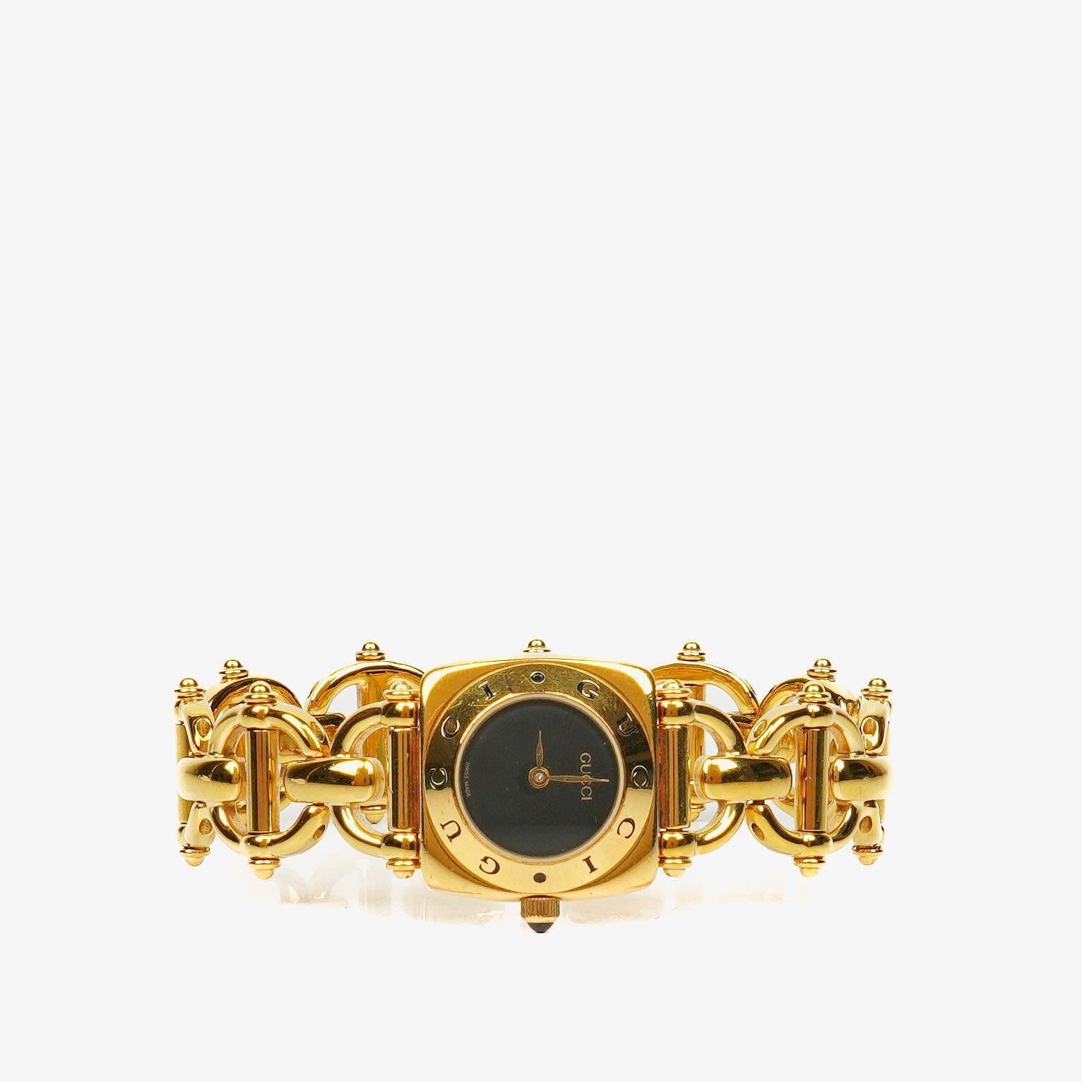 Gucci Horsebit 6400L Quarzuhr aus Edelstahl, 22 mm