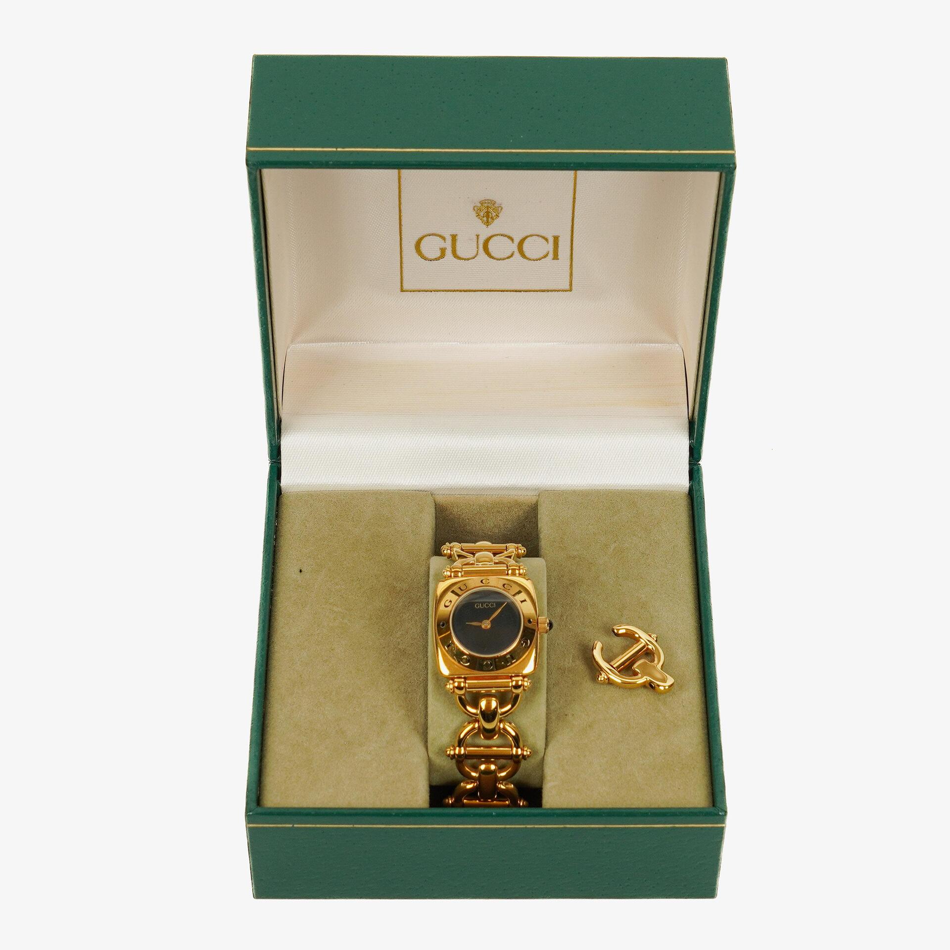 Gucci Horsebit 6400L Quarzuhr aus Edelstahl, 22 mm