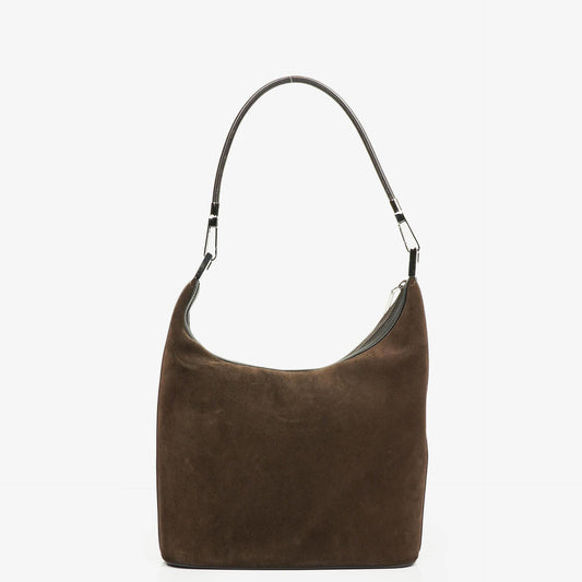 Gucci Hobo-Schultertasche aus Wildleder und Leder