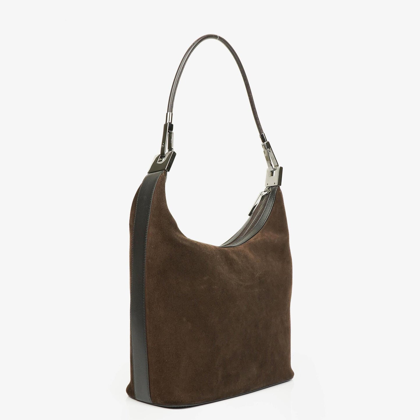 Gucci Hobo-Schultertasche aus Wildleder und Leder