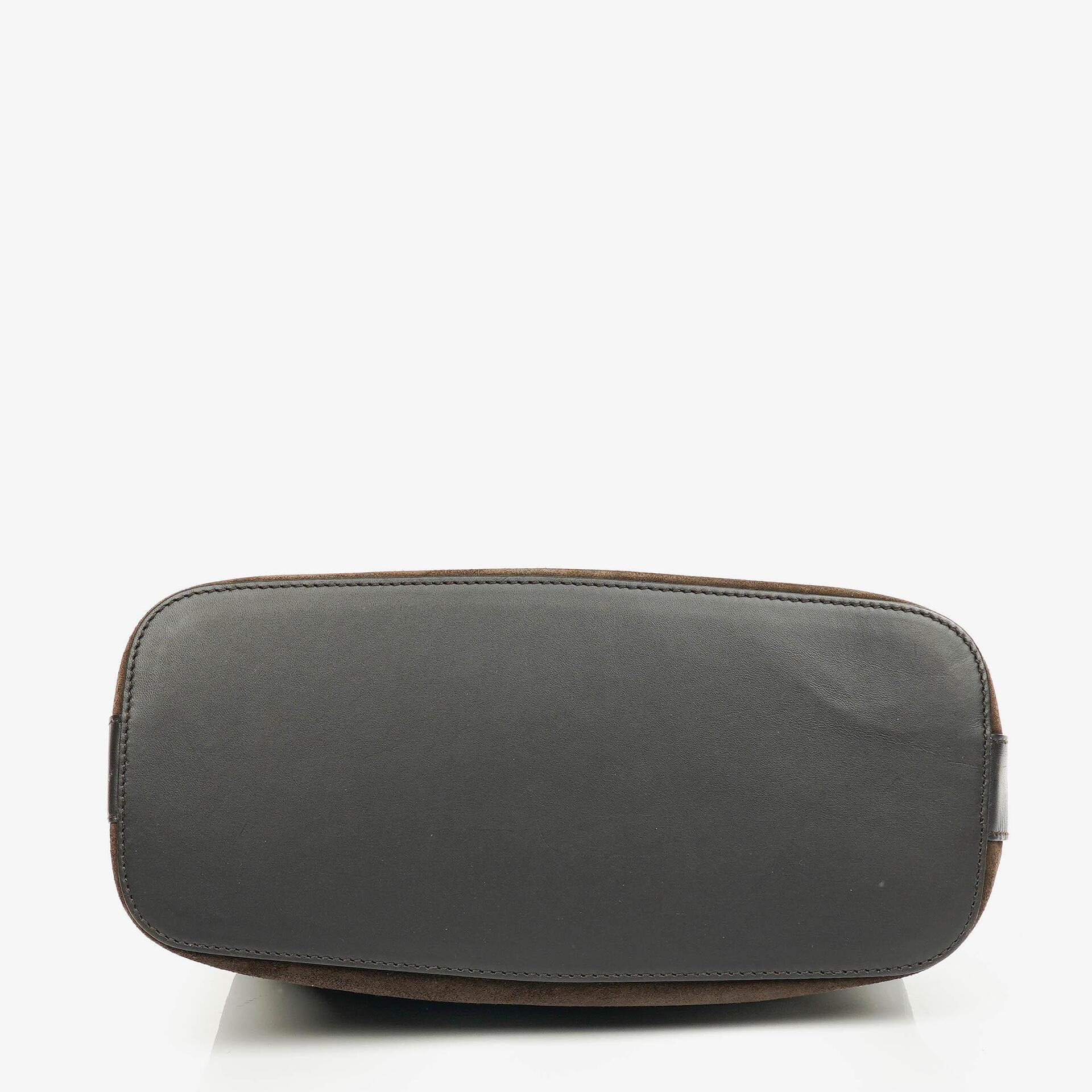 Gucci Hobo-Schultertasche aus Wildleder und Leder