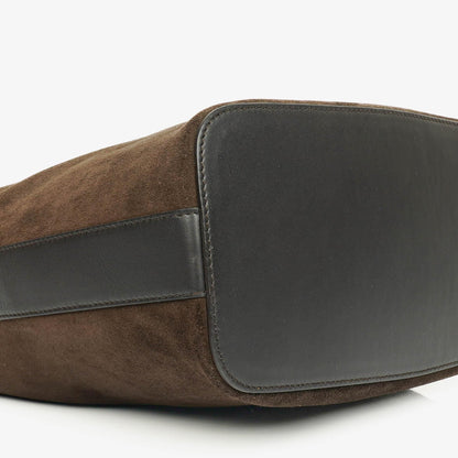 Gucci Hobo-Schultertasche aus Wildleder und Leder