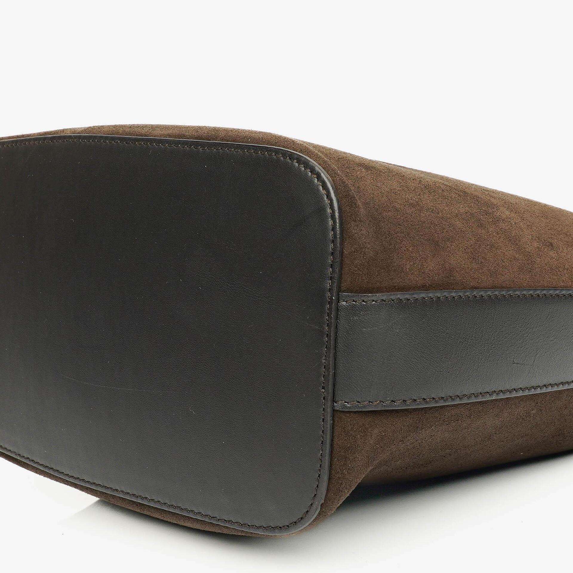 Gucci Hobo-Schultertasche aus Wildleder und Leder