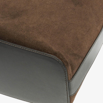 Gucci Hobo-Schultertasche aus Wildleder und Leder