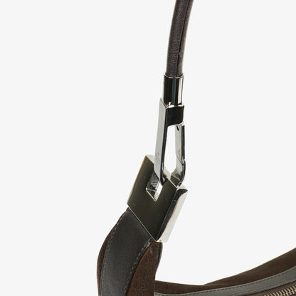Gucci Hobo-Schultertasche aus Wildleder und Leder