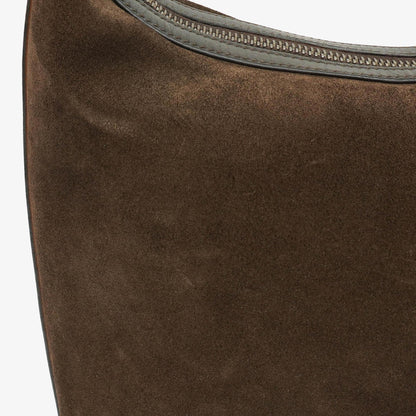 Gucci Hobo-Schultertasche aus Wildleder und Leder