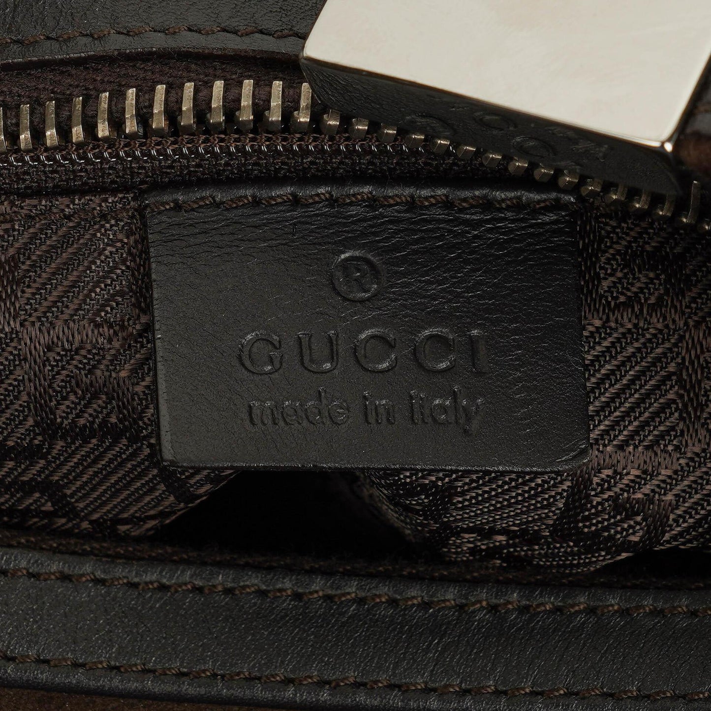 Gucci Hobo-Schultertasche aus Wildleder und Leder