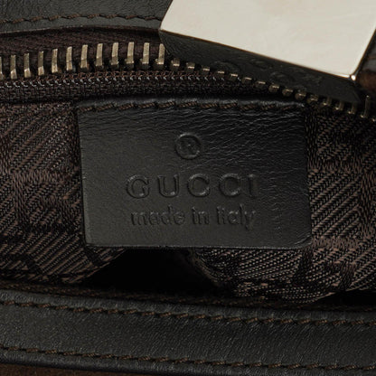 Gucci Hobo-Schultertasche aus Wildleder und Leder