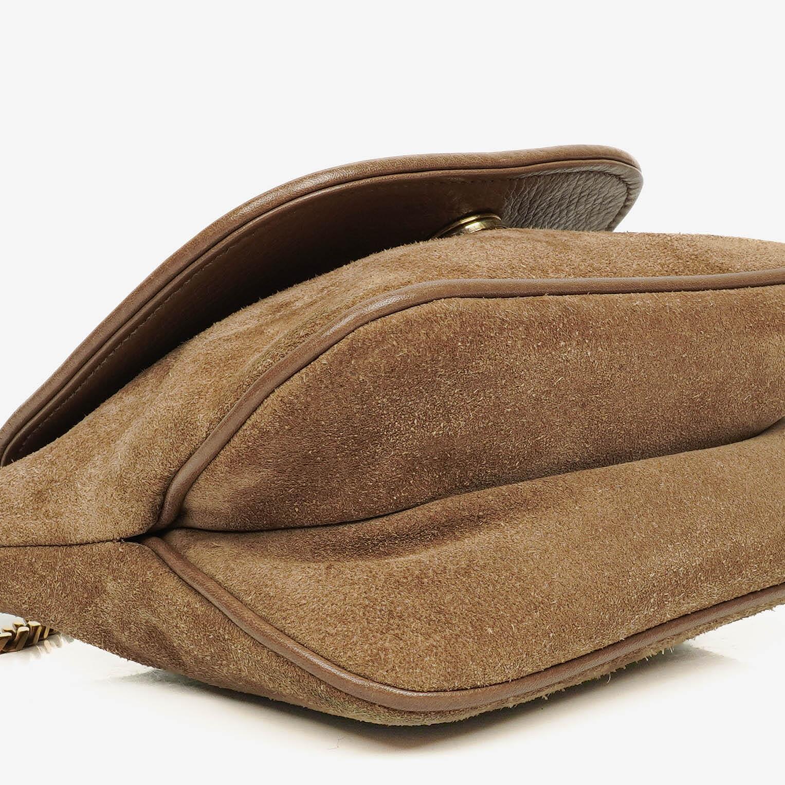 Gucci Blondie kleine Umhängetasche aus Wildleder