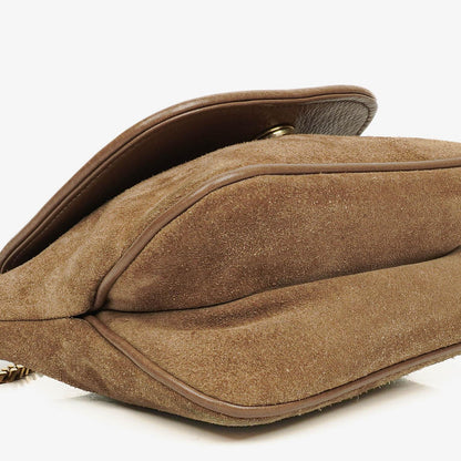 Gucci Blondie kleine Umhängetasche aus Wildleder