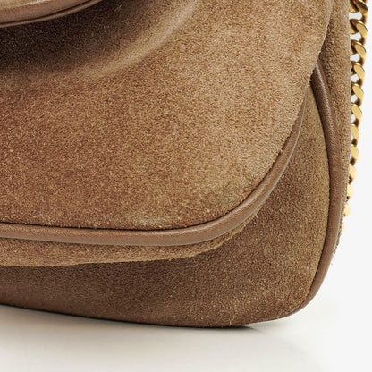 Gucci Blondie kleine Umhängetasche aus Wildleder