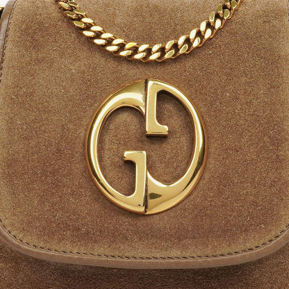 Gucci Blondie kleine Umhängetasche aus Wildleder
