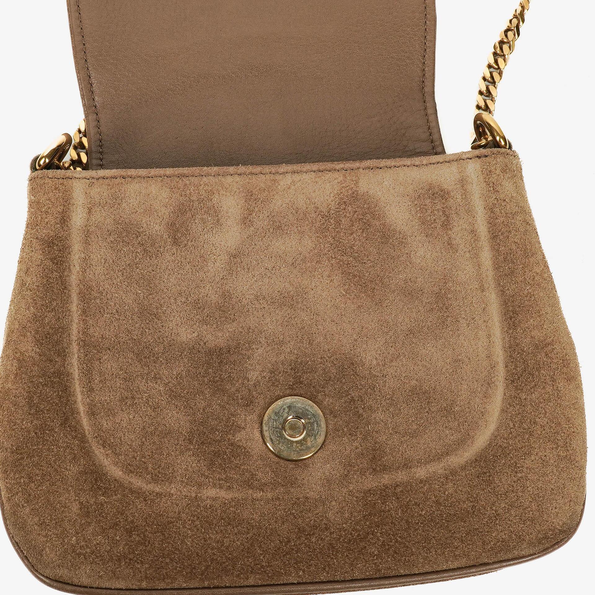 Gucci Blondie kleine Umhängetasche aus Wildleder