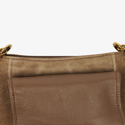 Gucci Blondie kleine Umhängetasche aus Wildleder